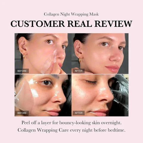 Medicube Collagen Night Wrapping Mask | Overnight Collagen Sleeping Mask | Firming & Hydrating Korean Face Mask