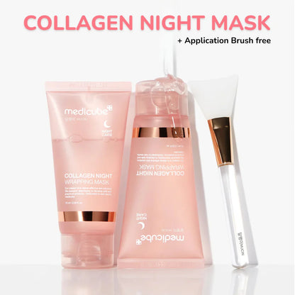 Medicube Collagen Night Wrapping Mask | Overnight Collagen Sleeping Mask | Firming & Hydrating Korean Face Mask