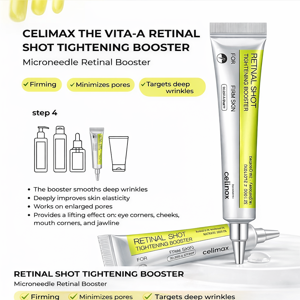 Celimax Retinal Shot Tightening Booster | Retinal Anti-Aging Serum for Firm Skin | Wrinkle Reduction & Elasticity Booster